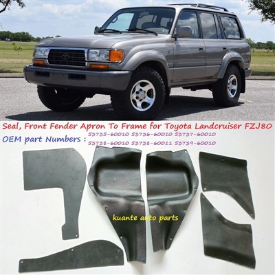 Fardal Fender ta' Quddiem għas-Siġill tal-Qafas Għat-Toyota Landcruiser 1990-2006 FZJ80 53735-60010 53736-60010 53737-60010 53738-60010 53738-60011 53739-60010