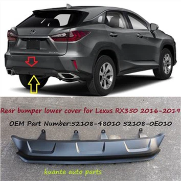 Qoxra ta' Estensjoni taċ-Ċentru tal-Bumper ta' wara Għal Lexus RX350 2016-2019 52108-48010 52108-0E010
